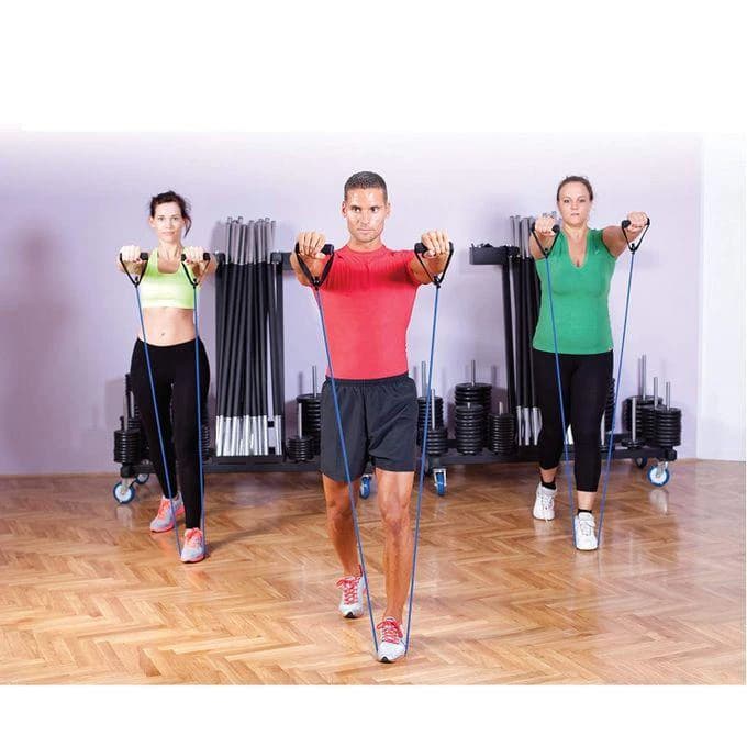 Pull String for Fitness and Aerobics with Door Anchor 6-8 LB - Blue