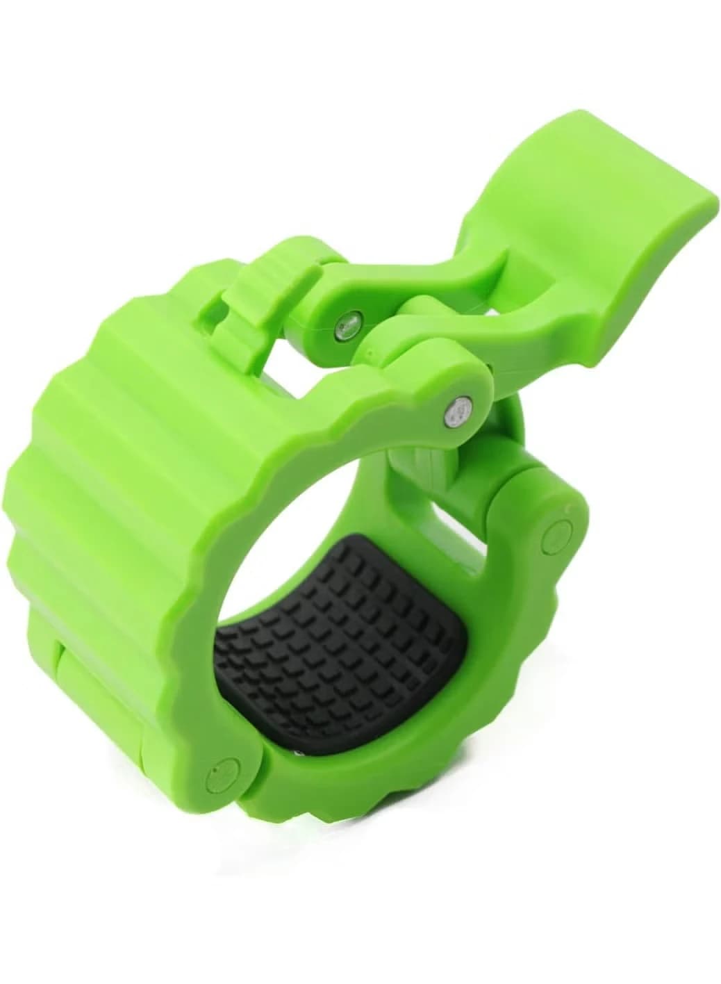 Quick-release barbell clips, barbell hoop clips, 2-inch sports clips in green