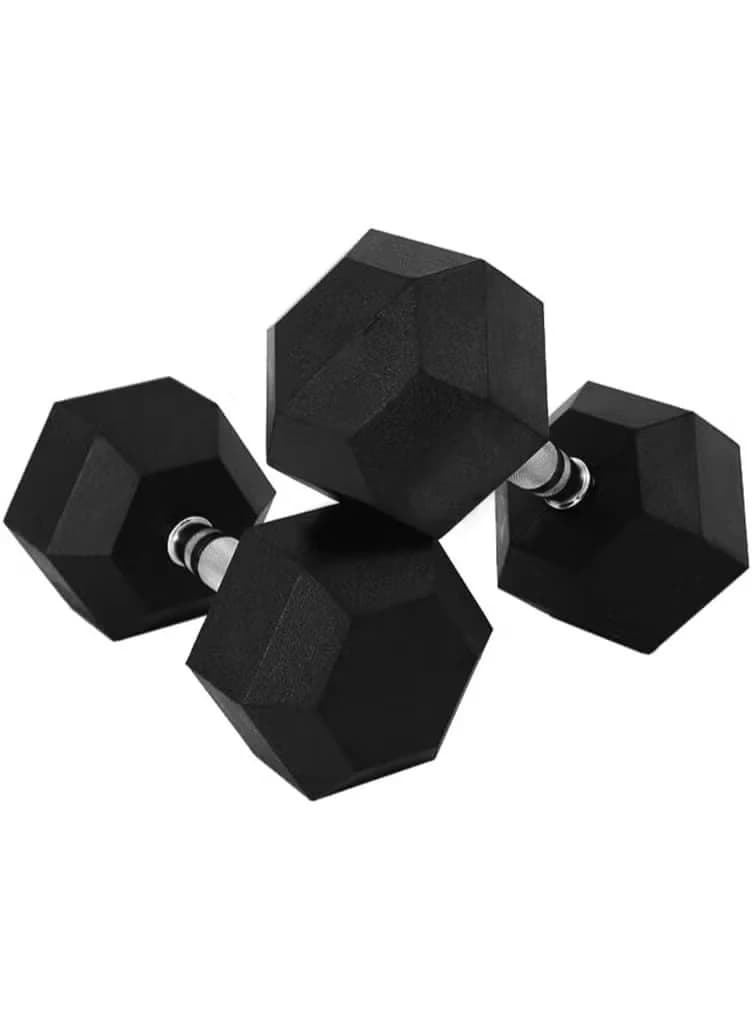 Rubber dumbbells, for weightlifting and flexibility training, home fitness 5 KG