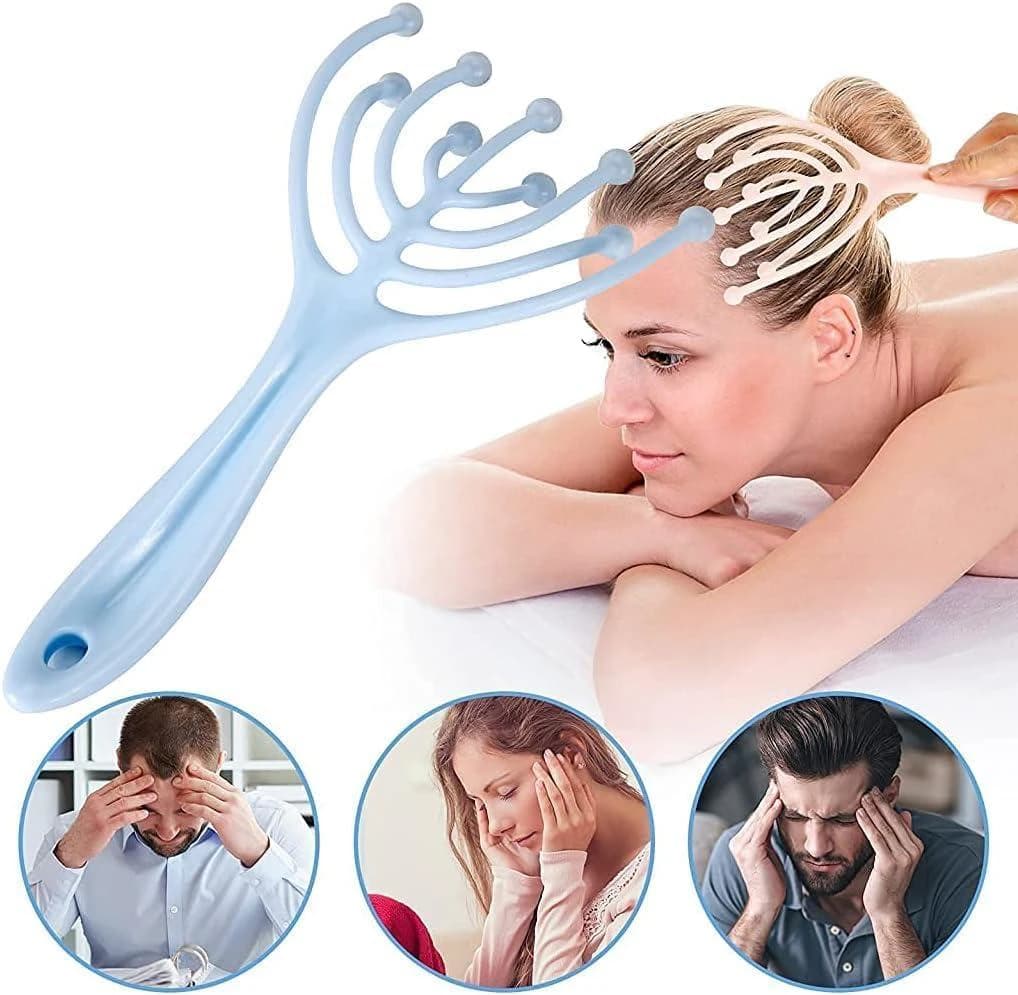 Scalp Massager, Portable Massager, Soothes Scalp, Increases Blood Circulation