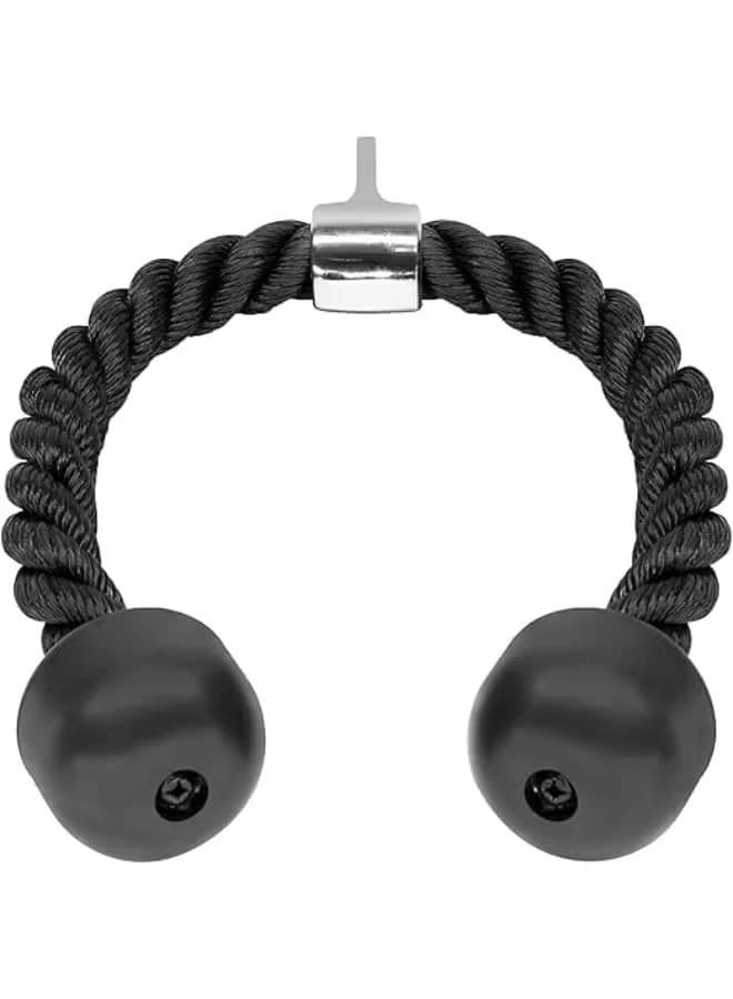 Sharp nylon rope - 69 cm long with elastic ends - black