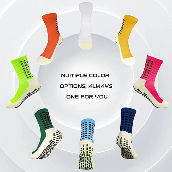 Silicone Football Sports Sock (Multicolor)