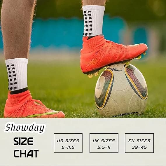 Silicone Football Sports Sock (Multicolor)