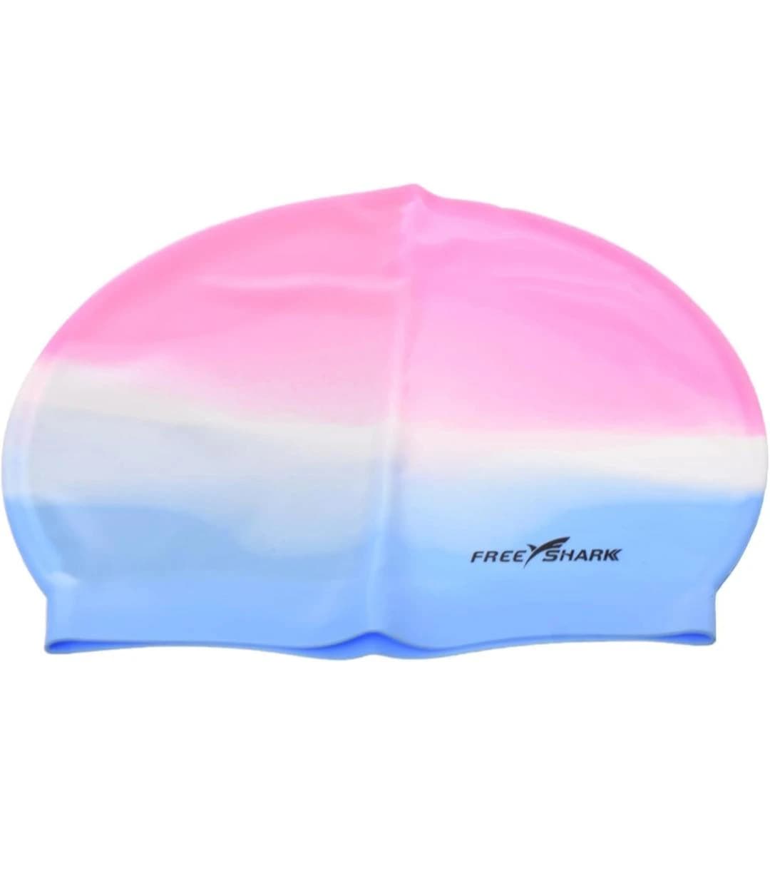 Silicone waterproof swim cap for men and women, flexible