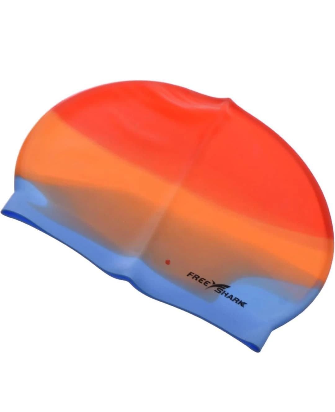 Silicone waterproof swim cap for men and women, flexible fit