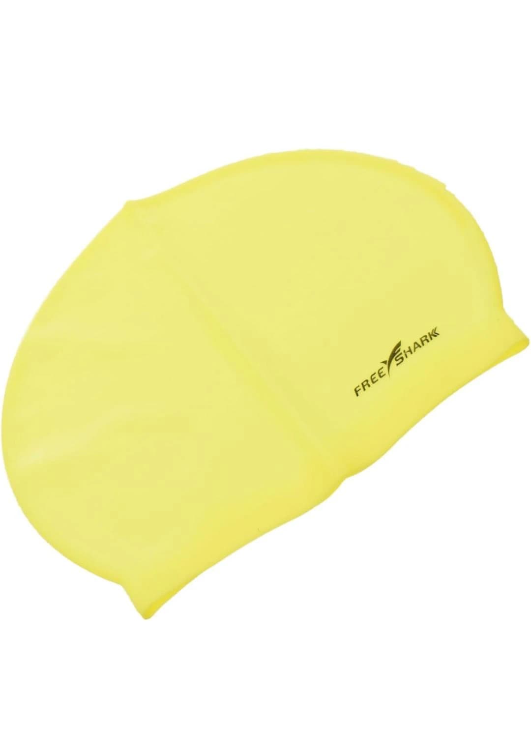 Silicone waterproof swim cap for men and women, flexible fit 