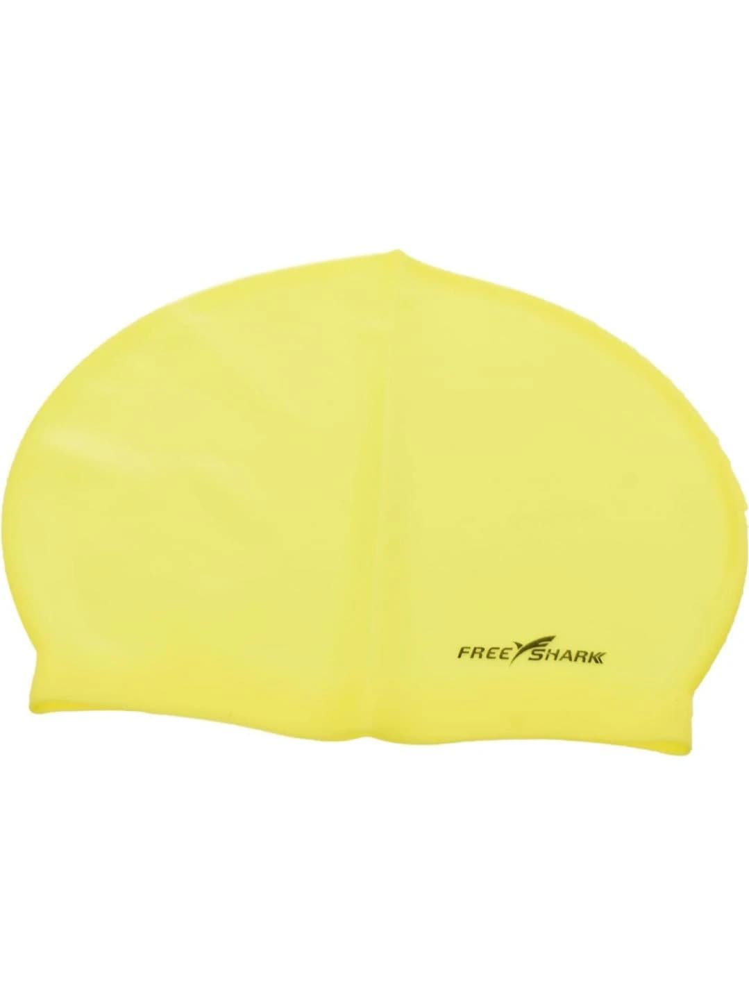 Silicone waterproof swim cap for men and women, flexible fit 