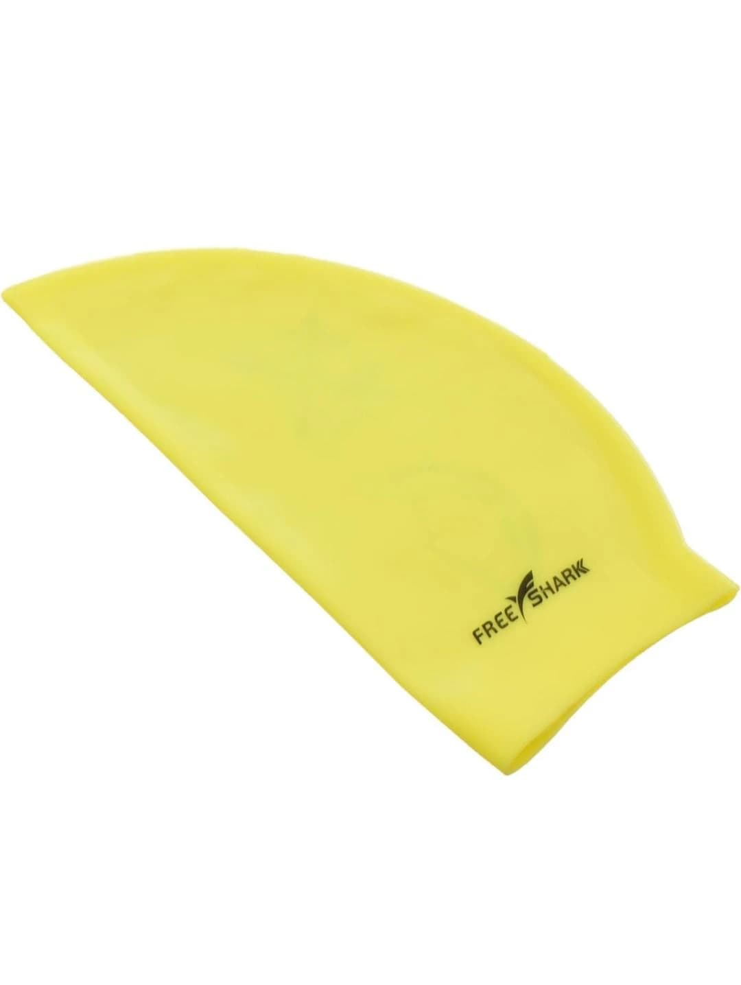 Silicone waterproof swim cap for men and women, flexible fit 