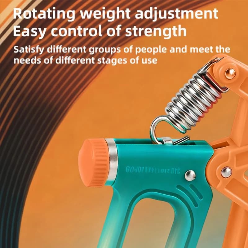 Sports hand grip for strengthening fingers and forearms with digital counter