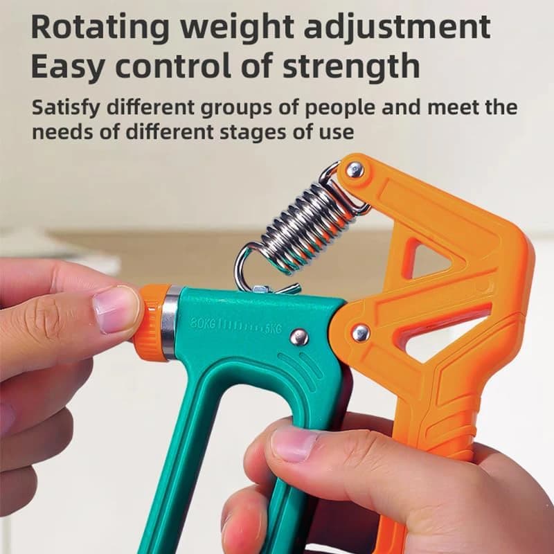 Sports hand grip for strengthening fingers and forearms with digital counter