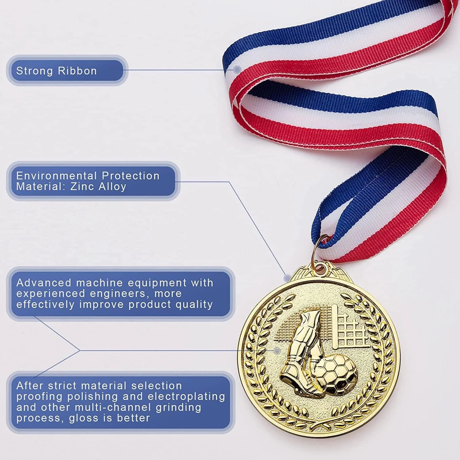 الميدالية الذهبية للأداء الرياضي (متعددة الألوان والأشكال) (متعددة الألوان، كرة 
