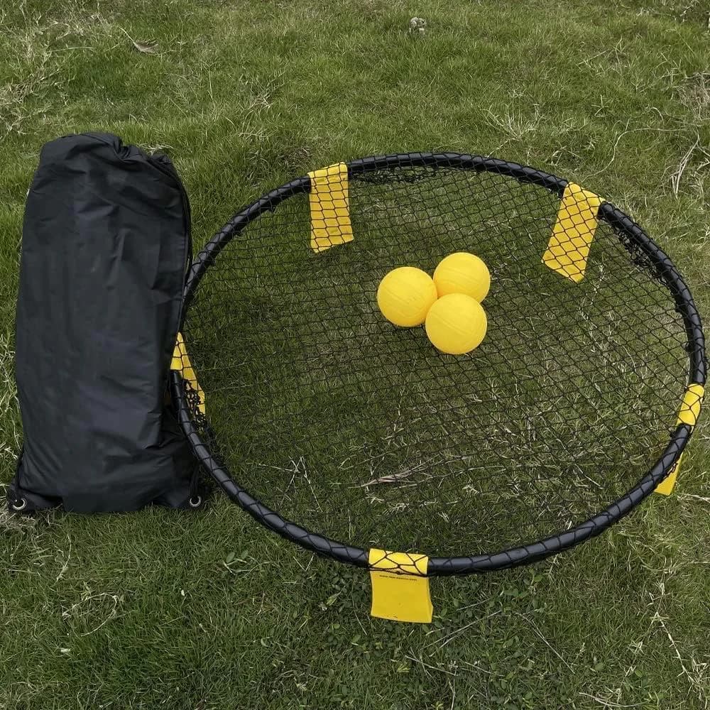 Sports Spike Ball – Circular Bounce Net for Training and Team Play 