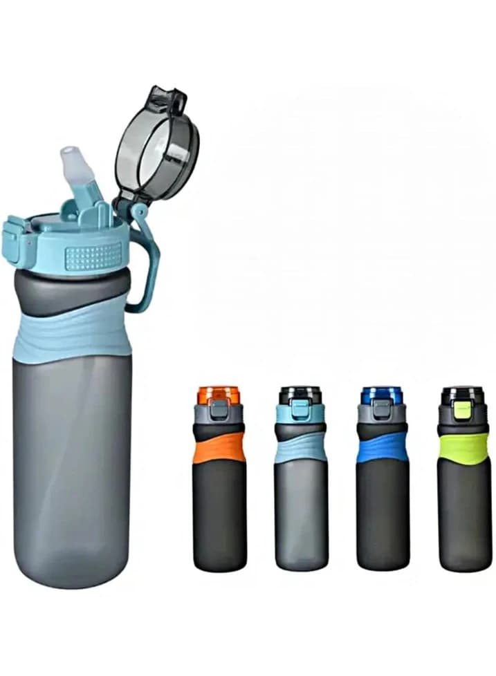 Sports Water Bottle 700 ml, Multicolor, Leakproof, with Flip Lid