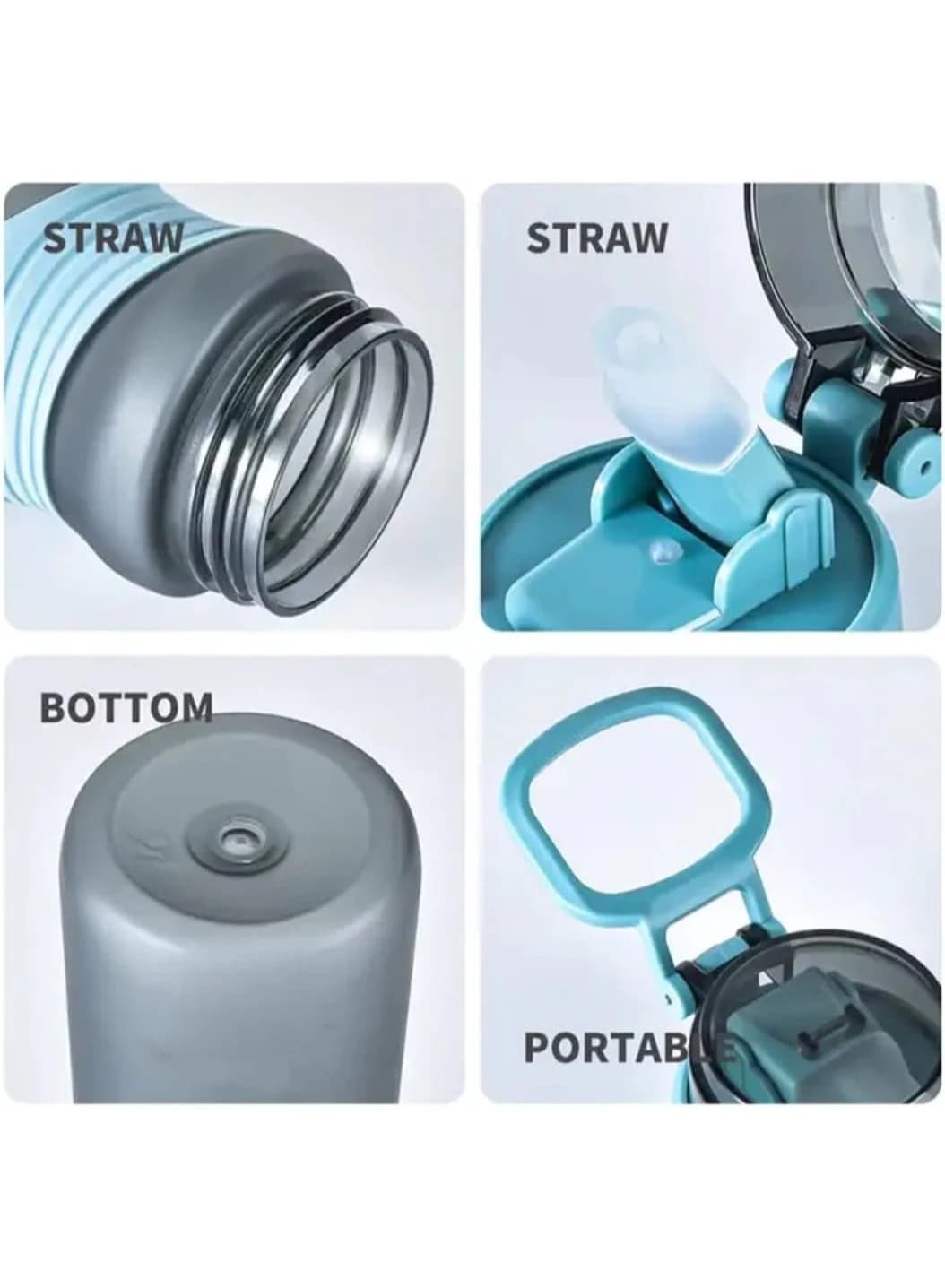 Sports Water Bottle 700 ml, Multicolor, Leakproof, with Flip Lid