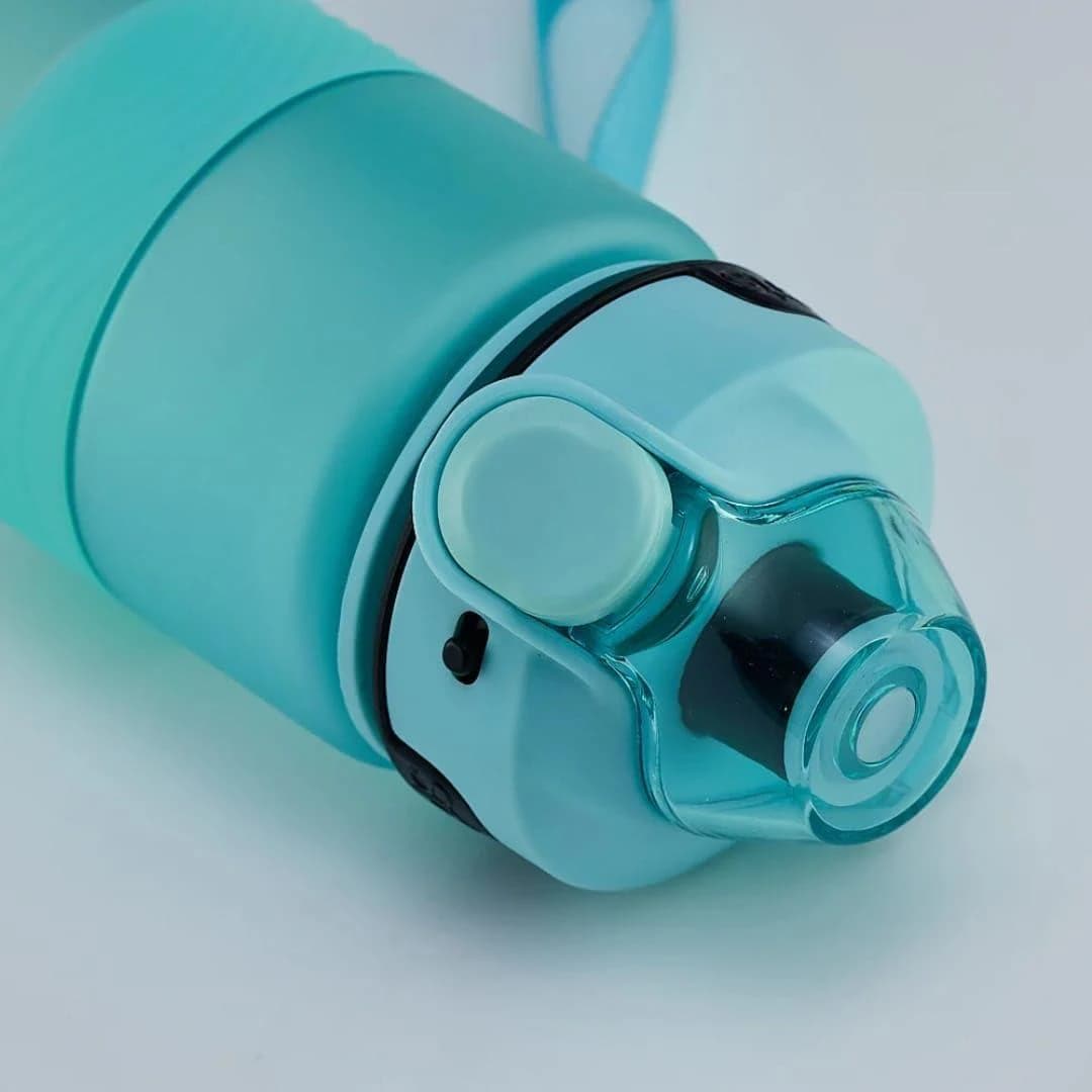 Sports Water Bottle, 1000ml Capacity, with Scale and Carrying Handle, Durable 