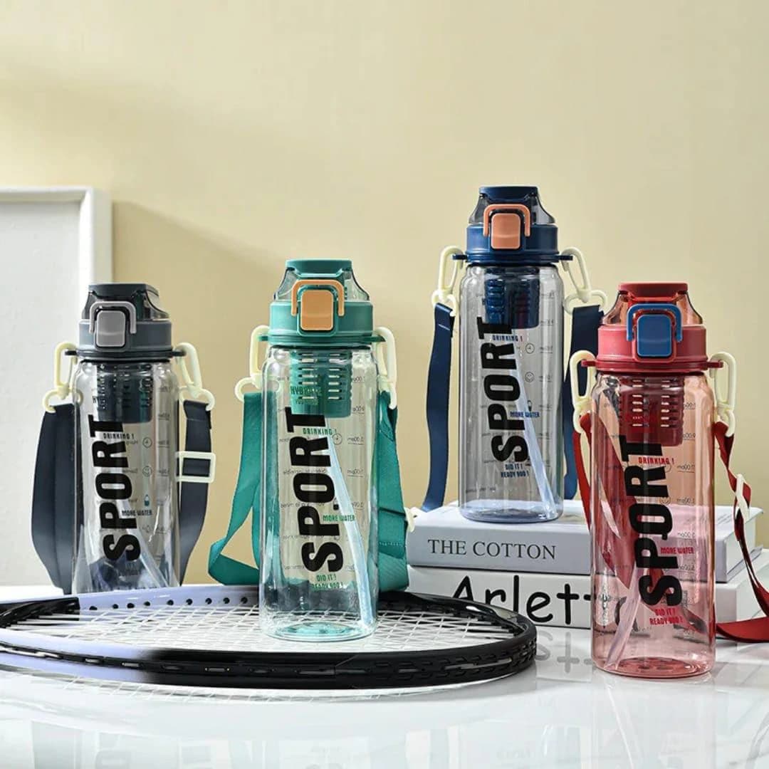 Sports Water Bottle, Modern Design, 900 ML Capacity, with Secure Lock Lid 