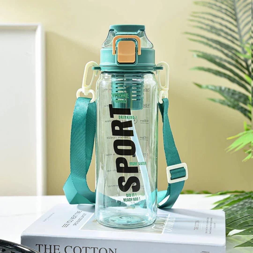 Sports Water Bottle, Modern Design, 900 ML Capacity, with Secure Lock Lid 