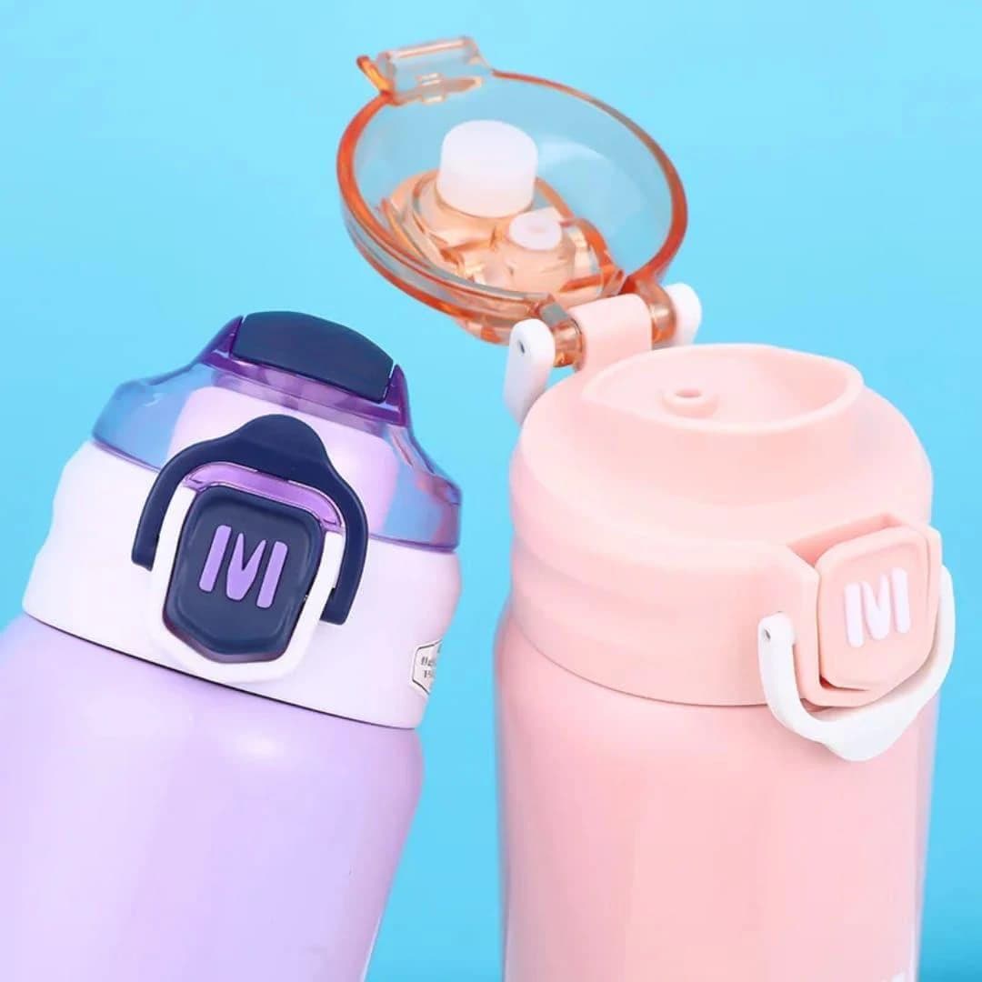 Sports Water Bottle, Thermos, Multicolor, Leak-Resistant, with Secure Lock Lid