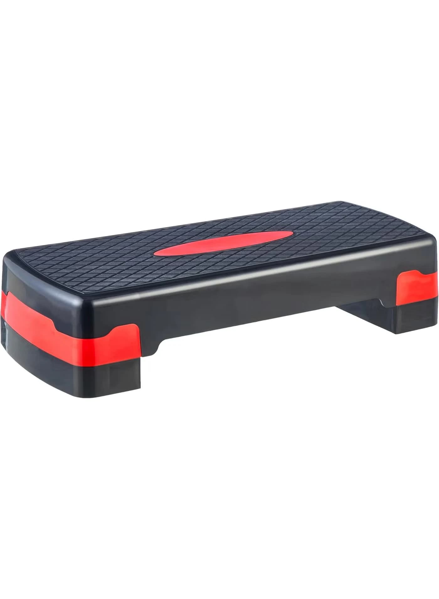 Step-up Aerobic Exercise Platform - Height-Adjustable Fitness Platform with Two 