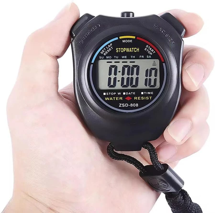 Stopwatch Professional Digital Stopwatch, Waterproof – Large LCD Display 