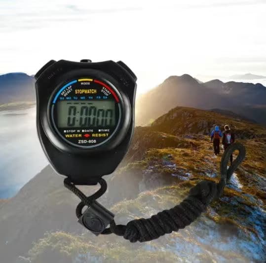 Stopwatch Professional Digital Stopwatch, Waterproof – Large LCD Display 