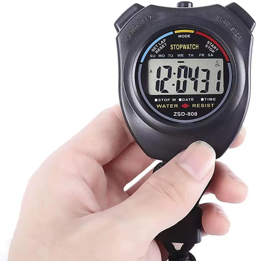 Stopwatch Professional Digital Stopwatch, Waterproof – Large LCD Display 