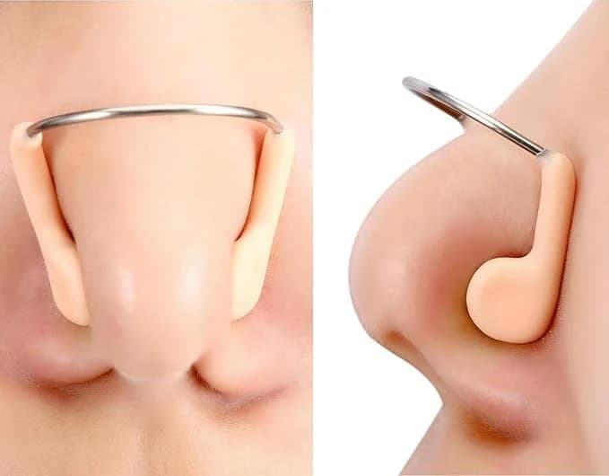 Swimming nose clip, silicone nose plug with flexible storage box 