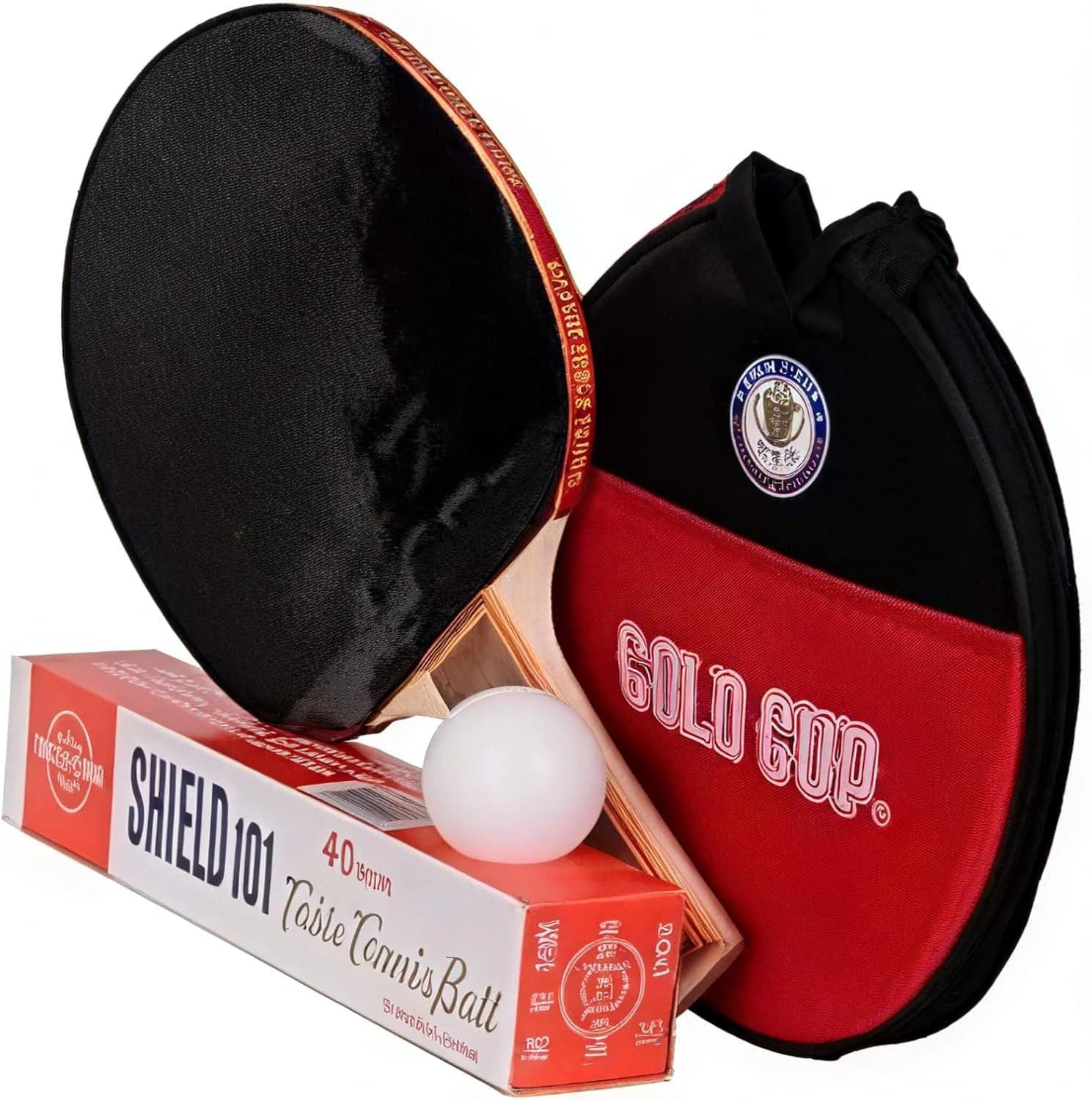 Table Tennis Racket Set with 6 Ping Pong Balls and Bag