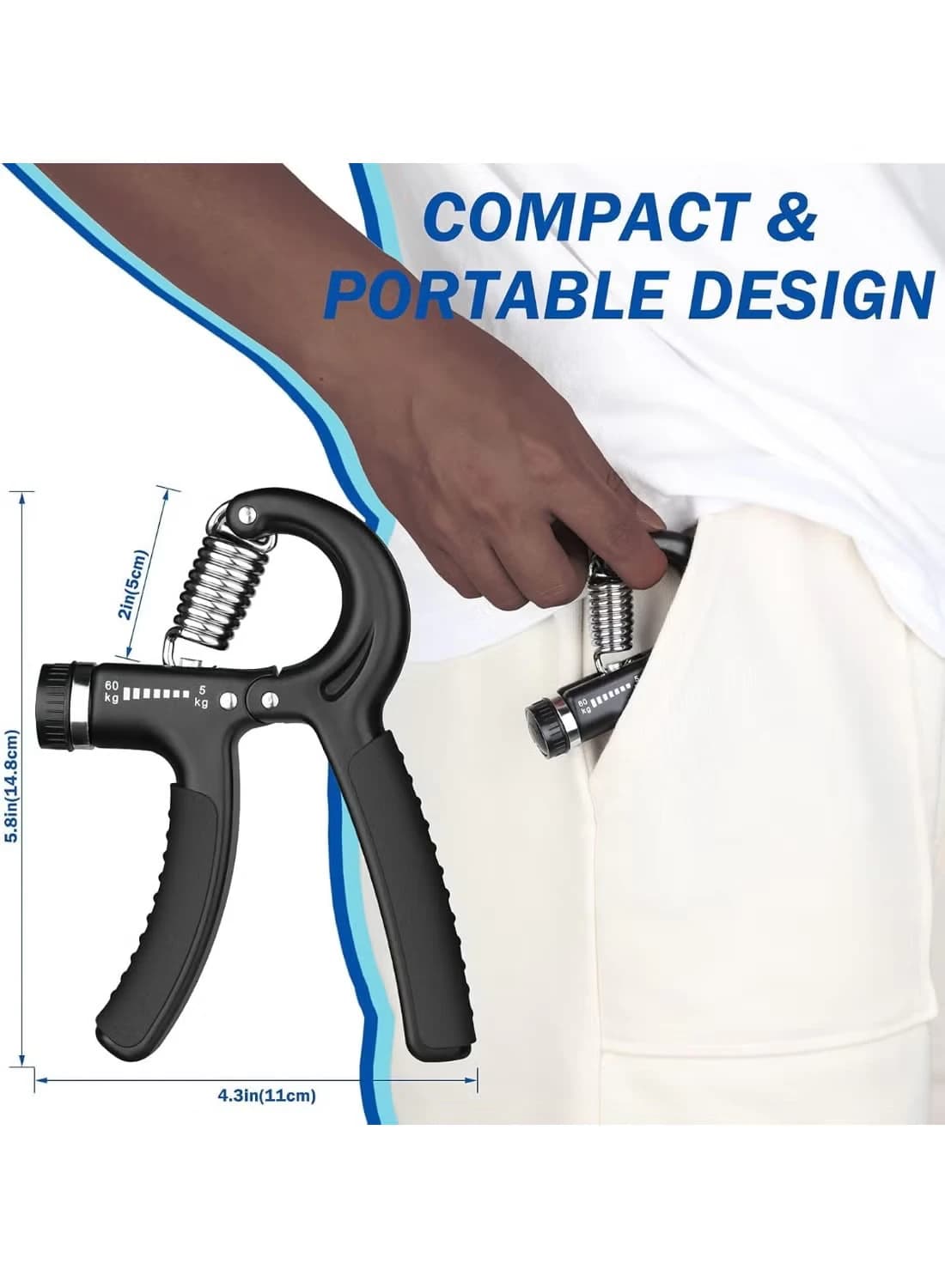 Adjustable Resistance Handle 10–60kg
