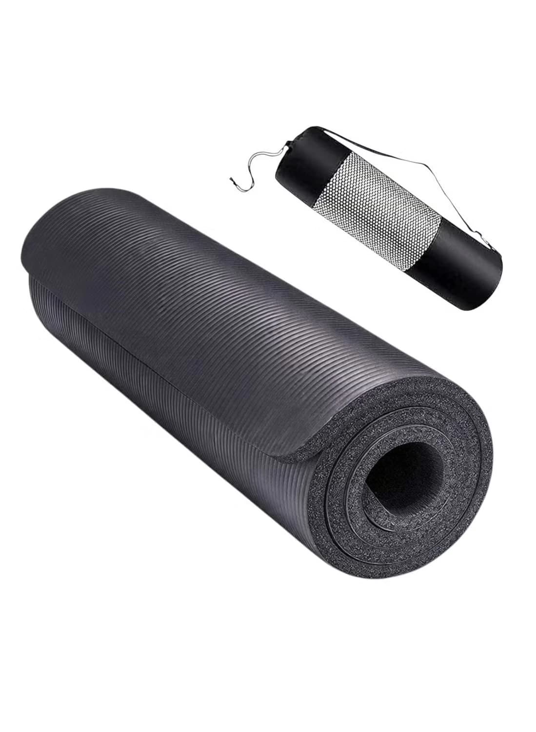 The Ultimate Premium 10mm Non-Slip Yoga Mat with Attached Pouch 