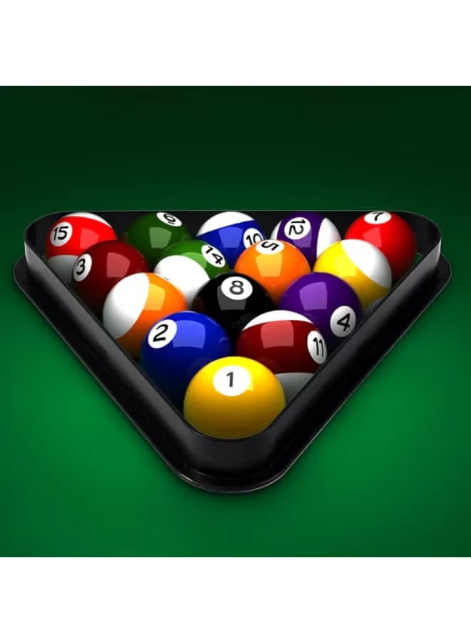Triangle billiard ball rack from a snooker ball rack, a classic and simple style