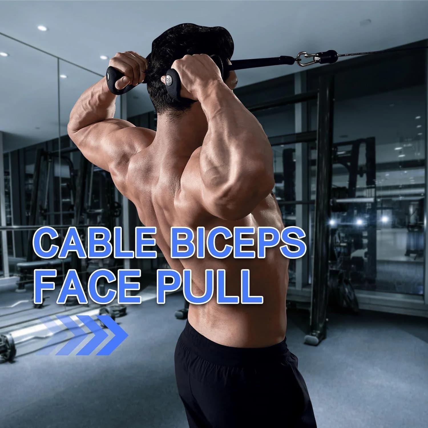 Triceps Rope Pair Comfortable Strength Training Accessories for Indoor Strength 