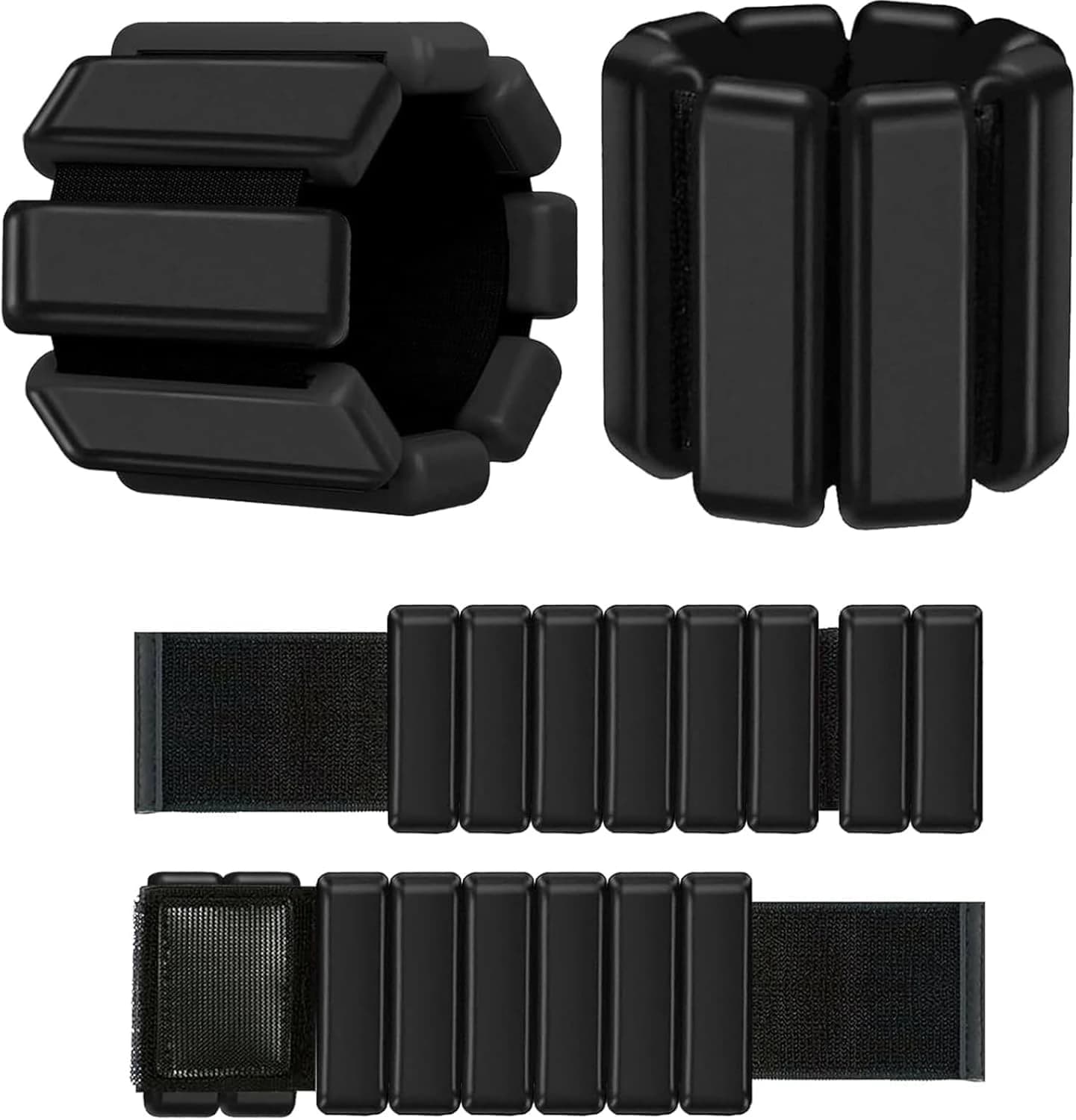 Unisex adjustable Pilates ring set, heavy-duty wearable arm and leg weight 500 G