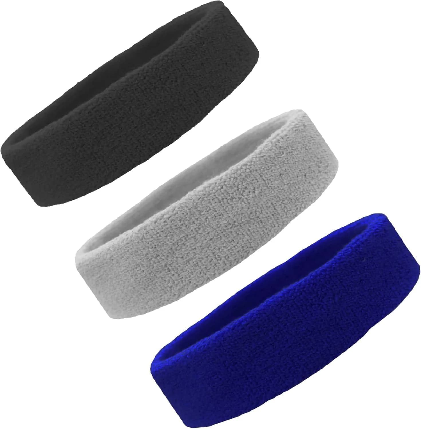 ure Wicking Elastic Sports Headband Sweat Absorbent Fabric For Unisex Adults 