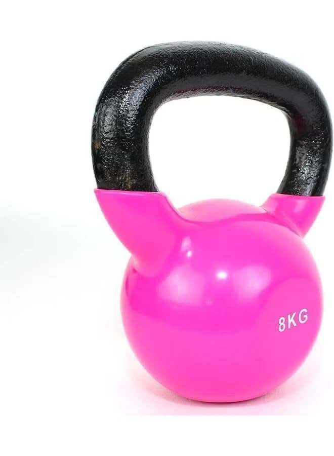 Vinyl-coated cast iron ball for full-body workouts and strength training 8 kg