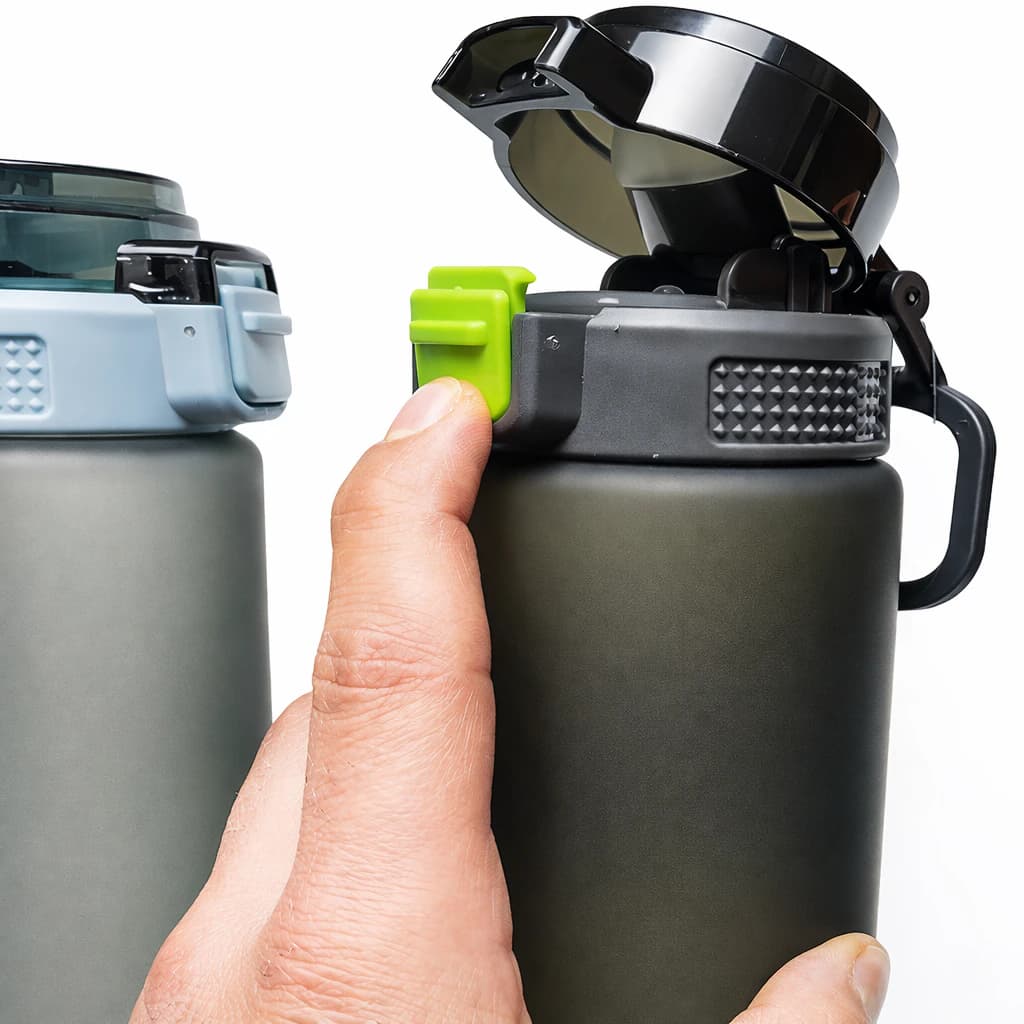 Water Bottle with Flip-Top Lid, 800ml, Graduated Scale, (Multicolor)