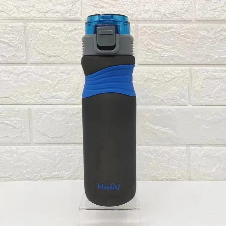 Water Bottle with Leak Proof Straw Fitness Sports Water Bottle with Handle 