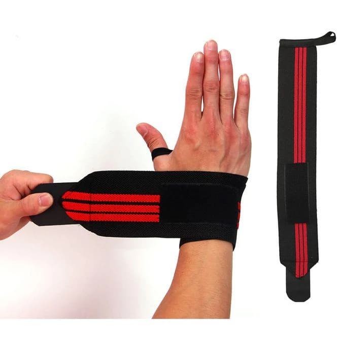 Weight Lifting Wrist Wraps For Wrist Support - 2 Pcs ( Color may vary )