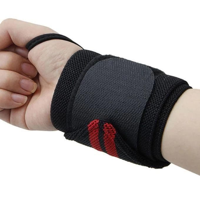 Weight Lifting Wrist Wraps For Wrist Support - 2 Pcs ( Color may vary )