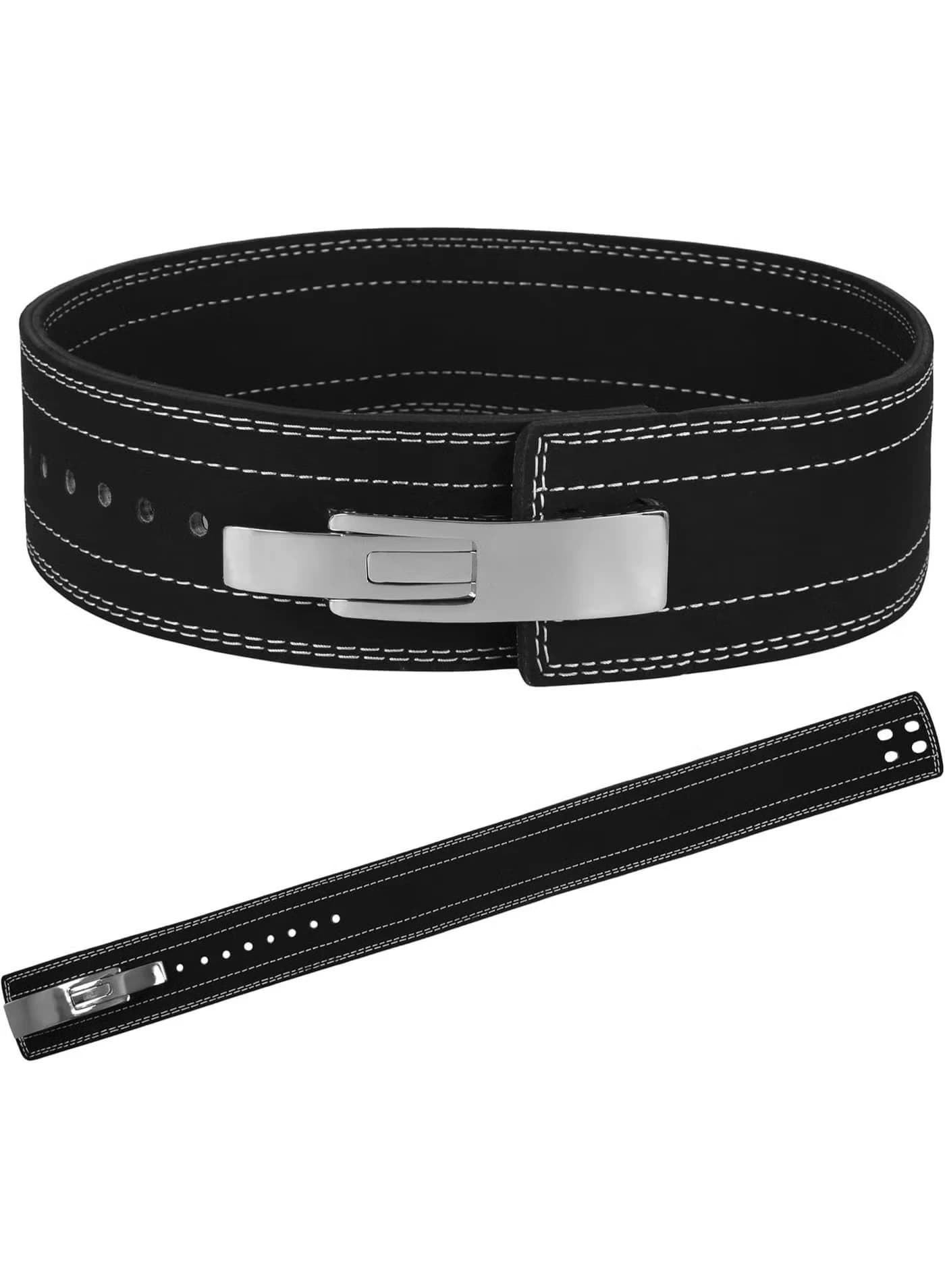 Weightlifting Belt for Men and Women 10mm Thick Leather IPF Weight Lifting Belt 
