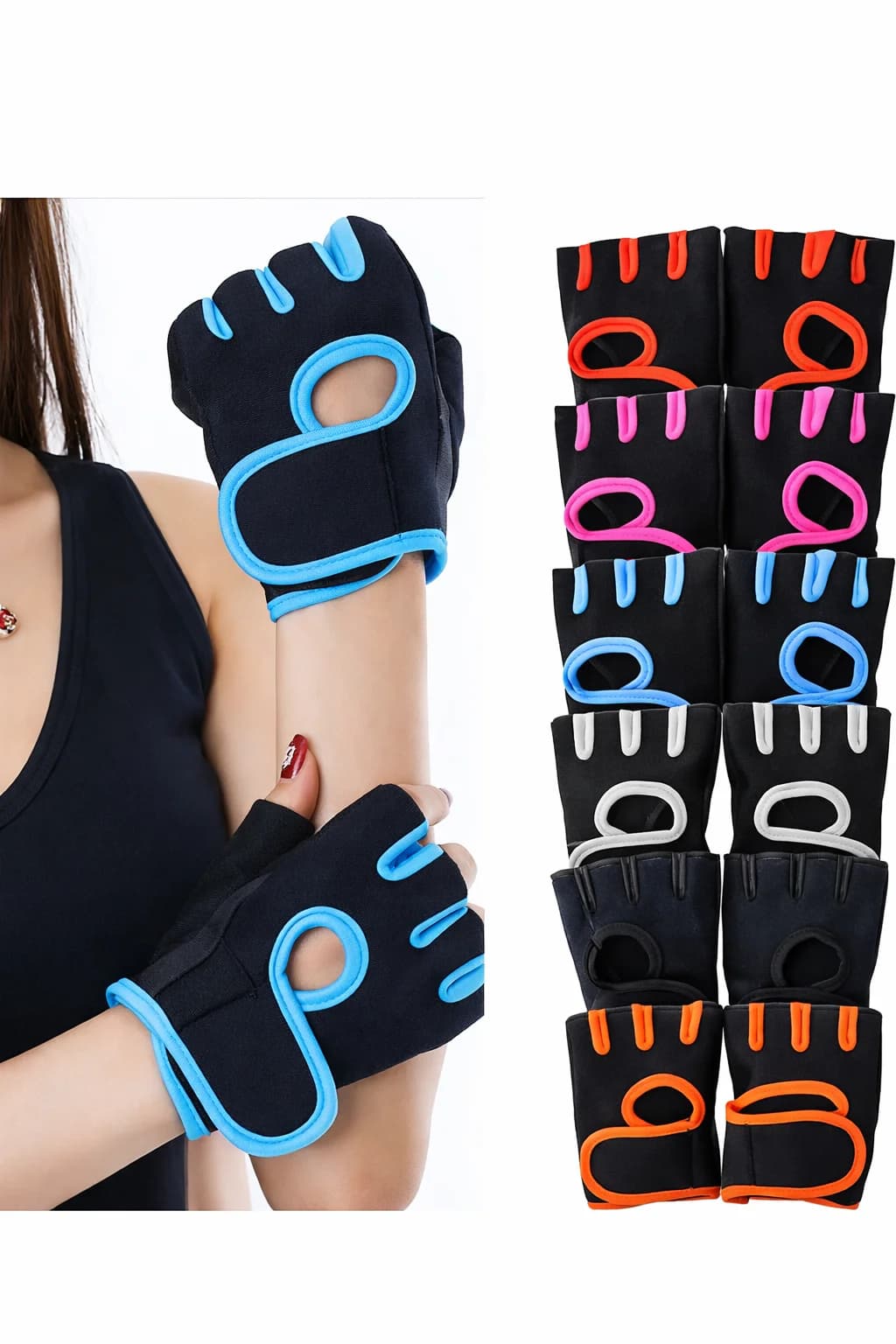 Workout Gloves - Weight Lifting Gloves for Men and Women, Breathable Half Finger