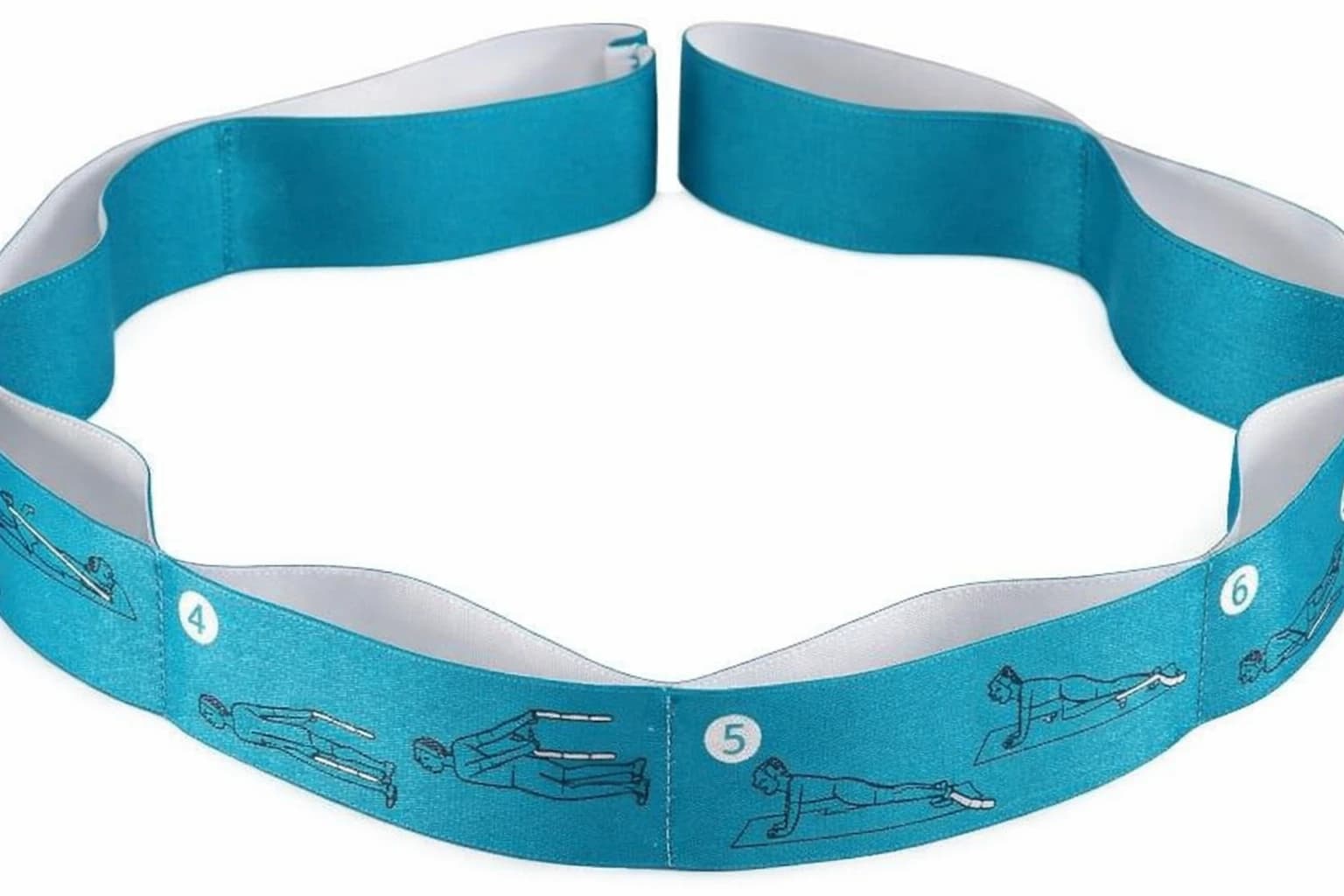 Yoga Ballet Stretch Band Numbered (Turquoise)