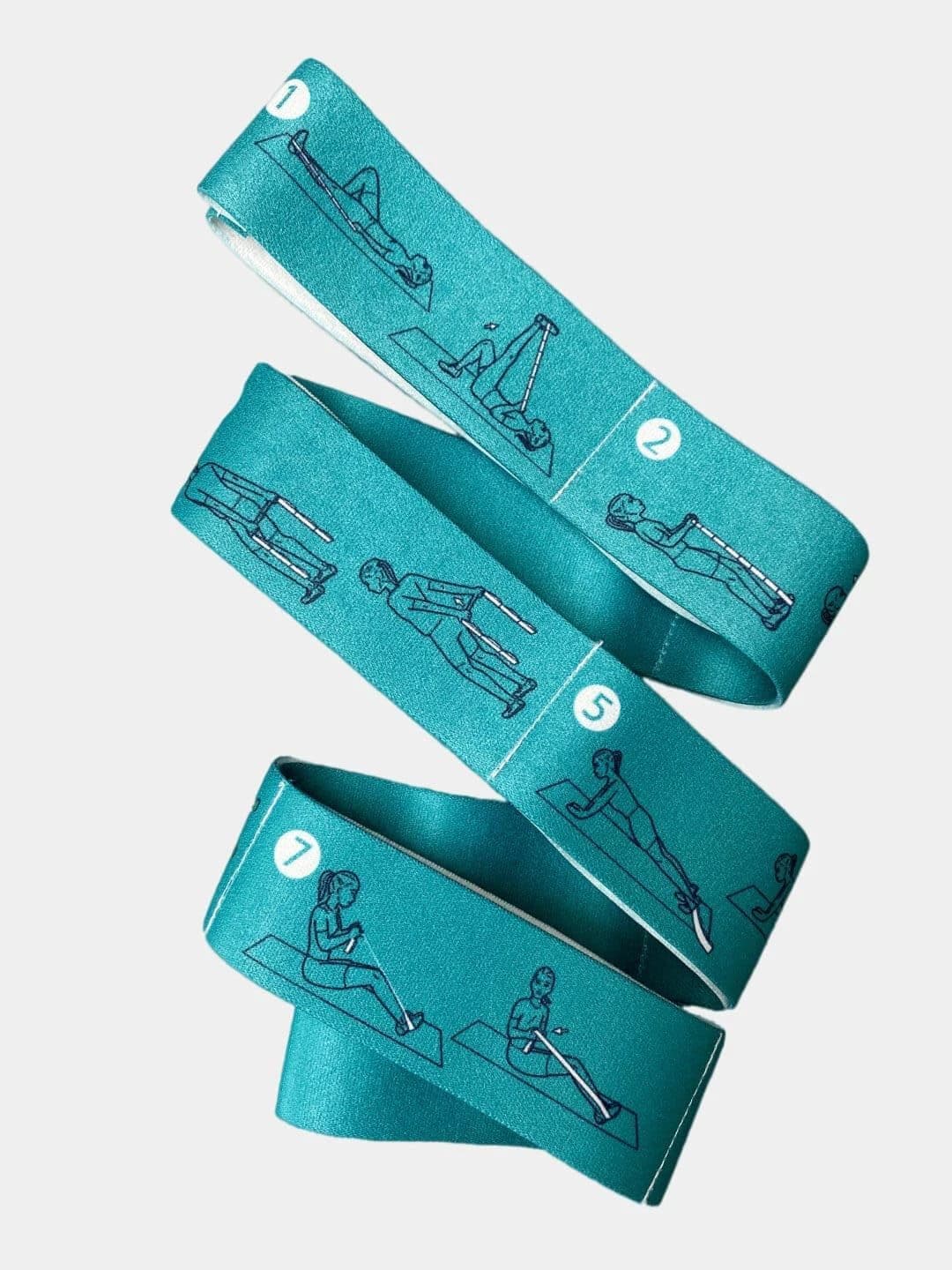 Yoga Ballet Stretch Band Numbered (Turquoise)