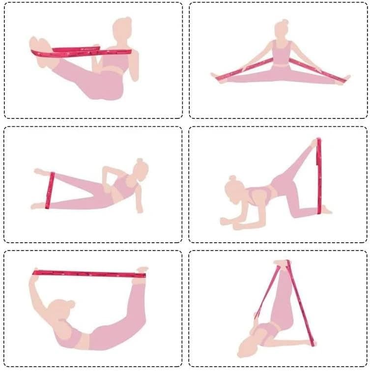 Yoga Ballet Stretch Band Numbered (Turquoise)