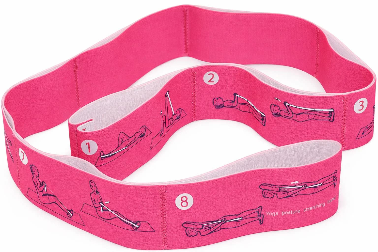 Yoga Ballet Stretch Band Numbered Elastic Band (Multicolor) ( Color may vary )