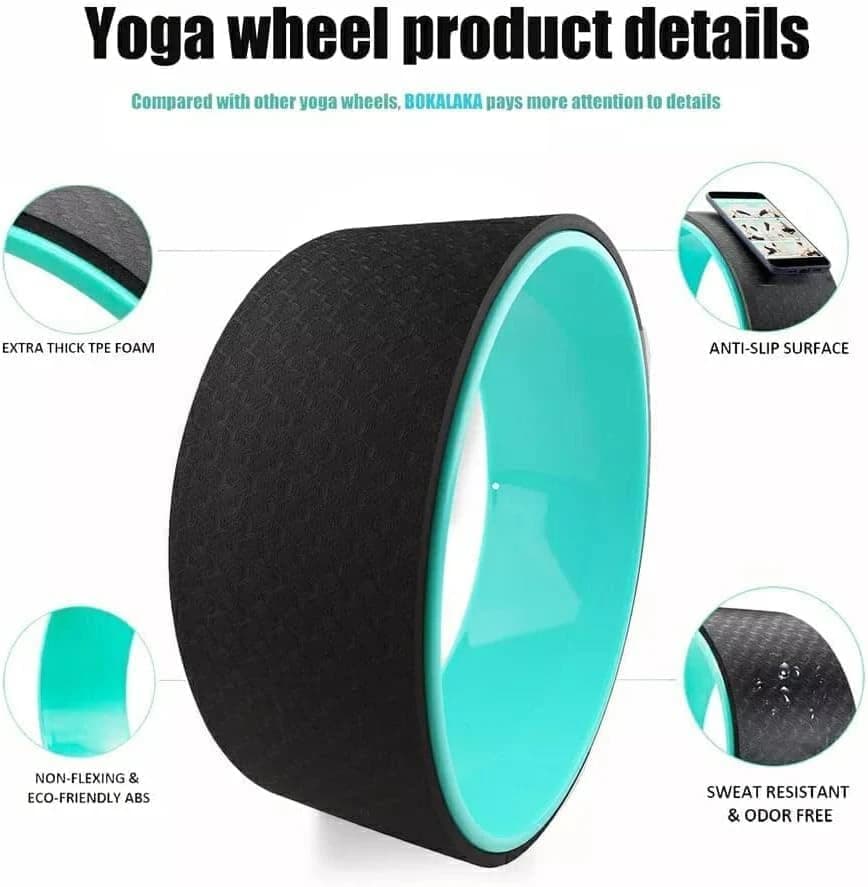 Yoga rings, Pilates, waist sculpting, bodybuilding, exercise, yoga wheel