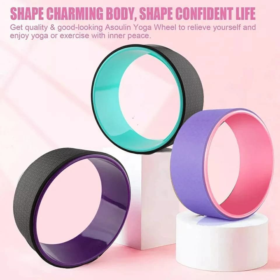 Yoga rings, Pilates, waist sculpting, bodybuilding, exercise, yoga wheel