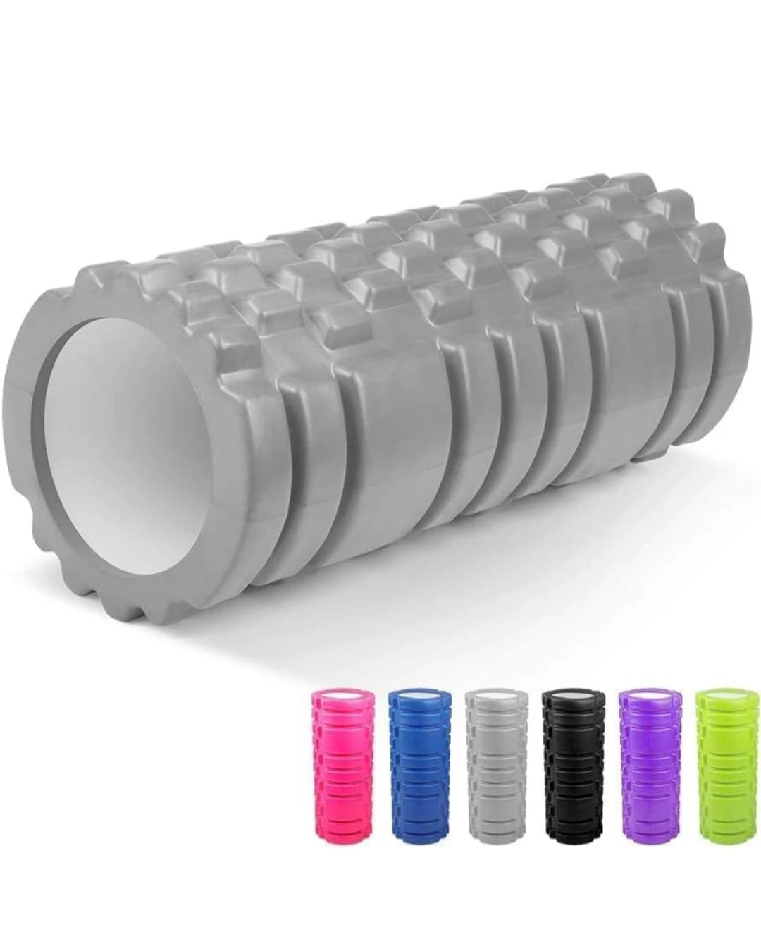 Yoga Foam Roller – Deep Muscle Massage Roller, Lightweight Fitness Roller