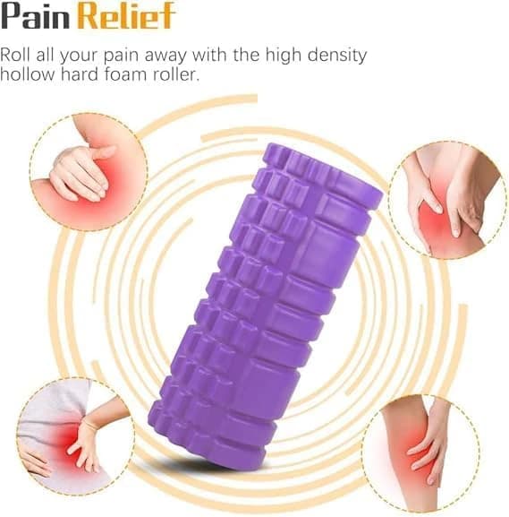 Yoga Roller - Fitness Foam Roller, Deep Muscle Massage Roller Lightweight 