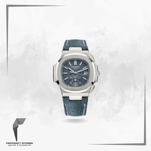 Patek Philippe Nautilus Chronograph Jeans Strap - Master Copy
